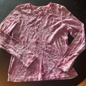 Pink long sleeve top